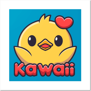 Cute Kawaii Duck Posters and Art